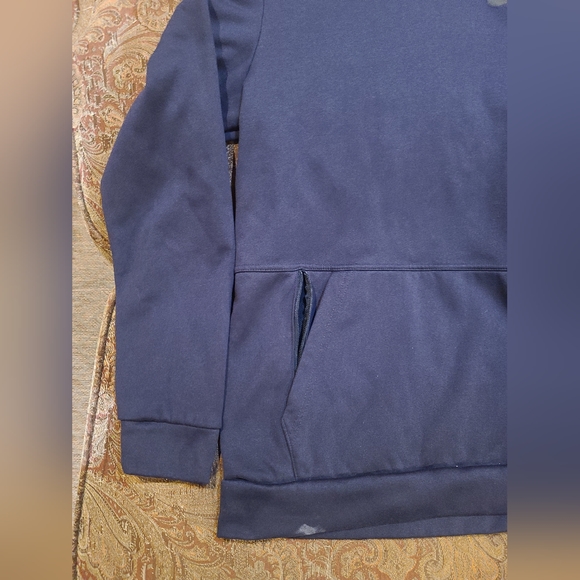 Nike Dri Fit mens blue pullover hoodie - Picture 5 of 5